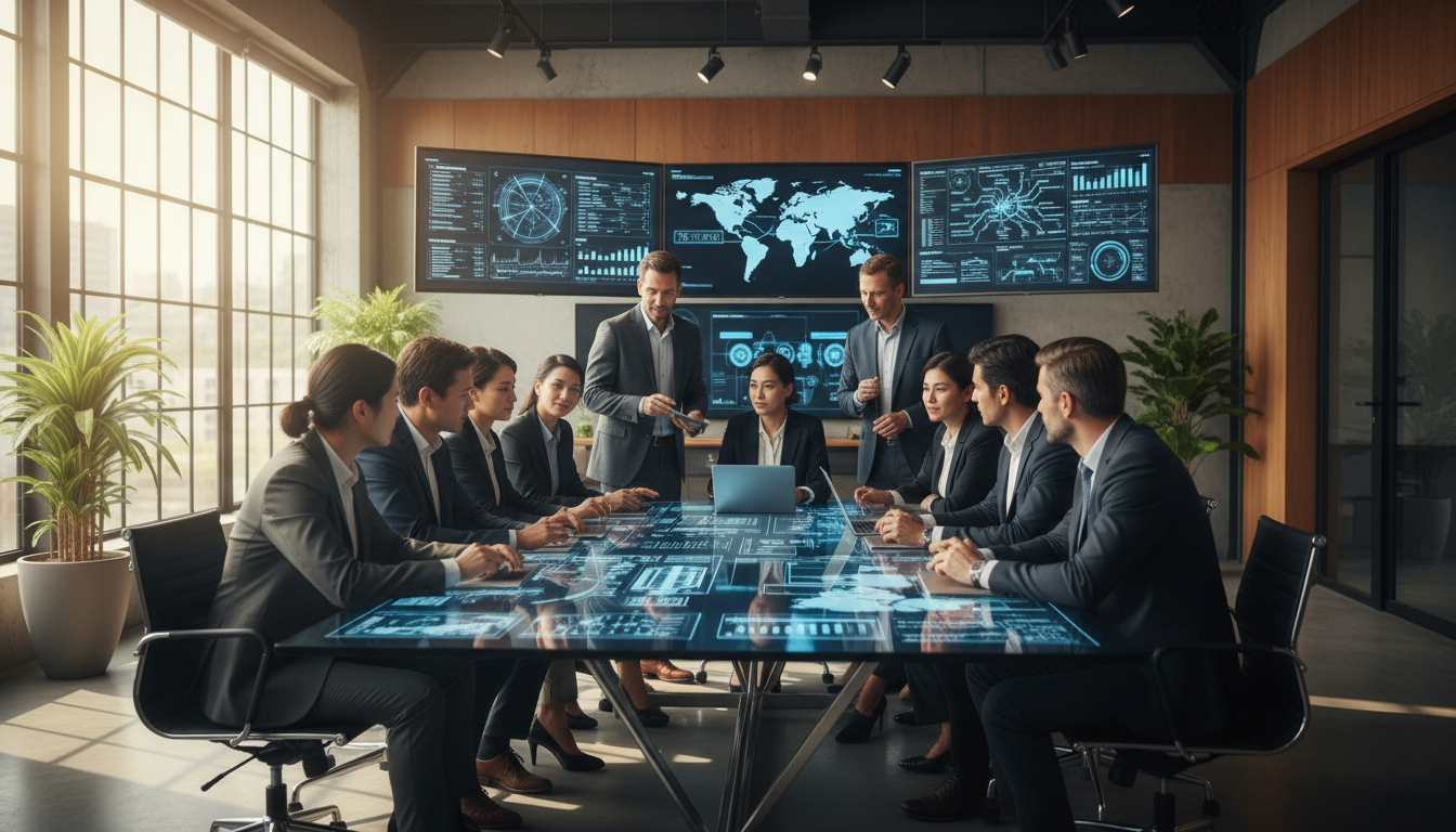 Team of professionals collaborating